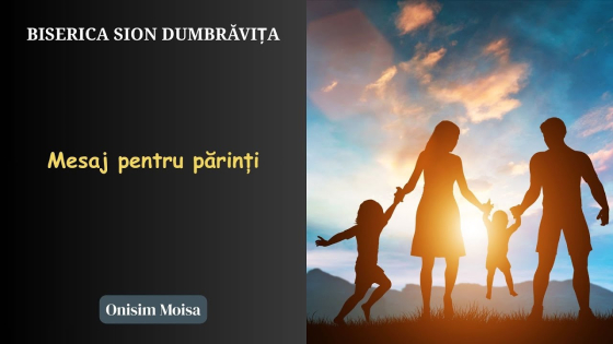 mesaj pentru parinti